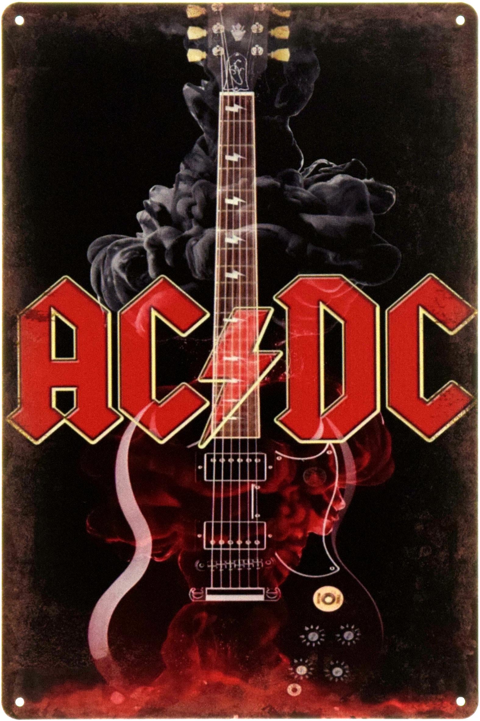 Табличка металлическая "DC Thunderstruck" 20x30 см (ms-104425)