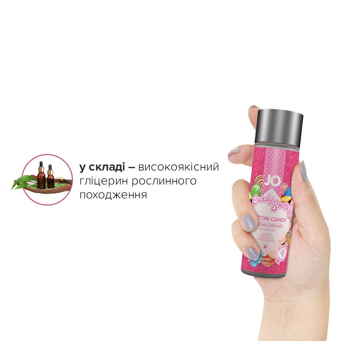 Лубрикант їстівний на водній основі System JO H2O Candy Shop Солодка Вата 60 мл (SO2618) - фото 4