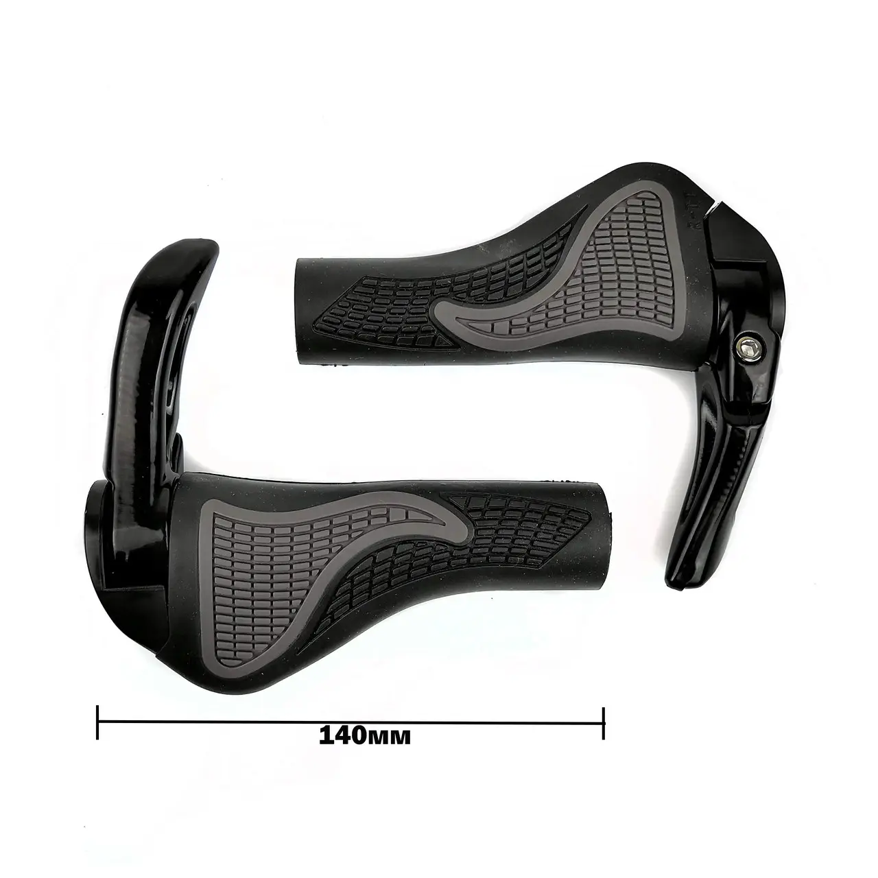 Грипси велосипедні BL-3 анатомічні з рожками 2 шт. (10693713) - фото 5