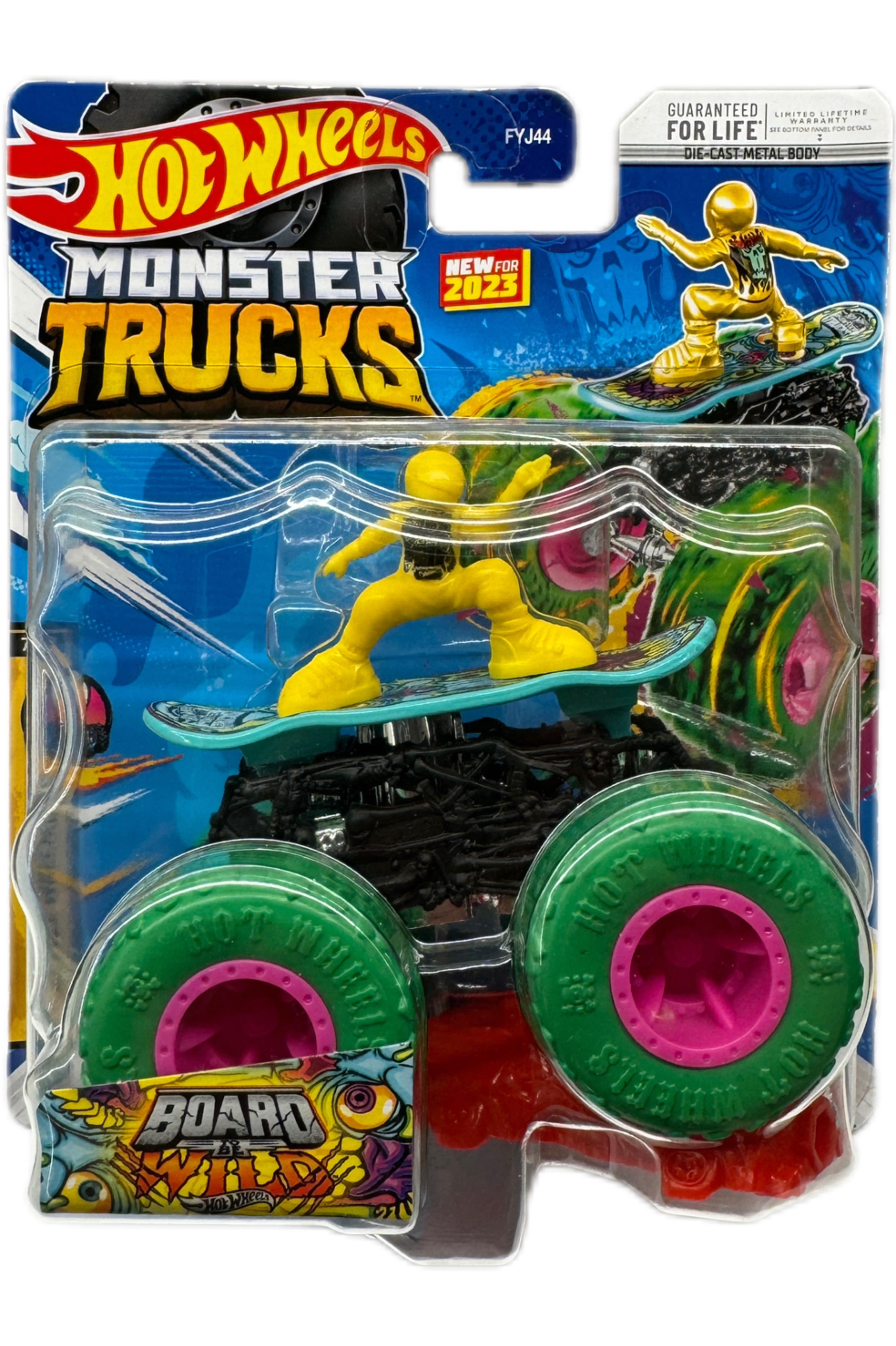 Игрушечная машинка-внедорожник Hot Wheels Monster truck Board Wild 7/11 Freestyle Wreckers 2023 (17708627)