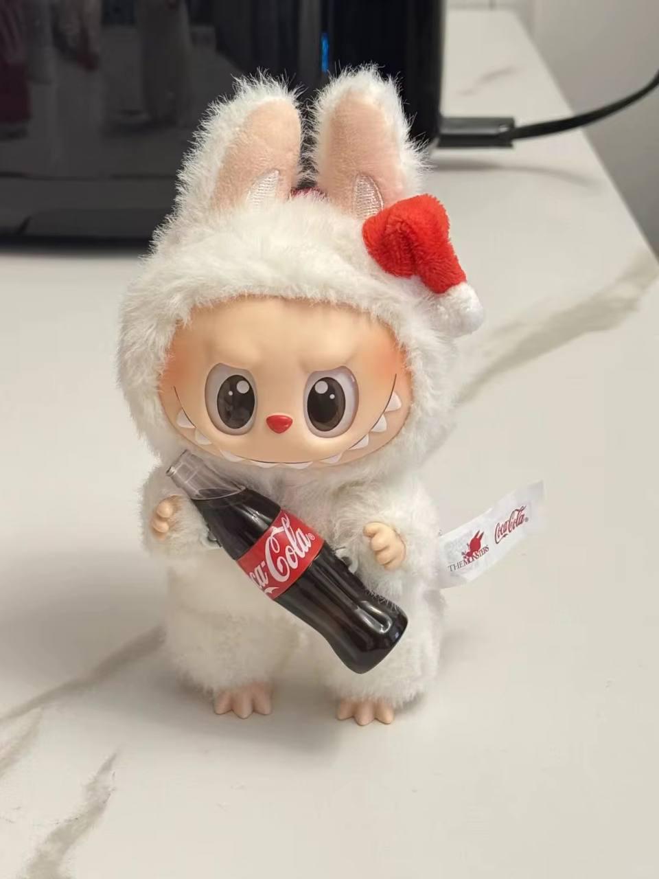Мягкая игрушка Лабубу Брелок Labubu Coca Cola бутылка