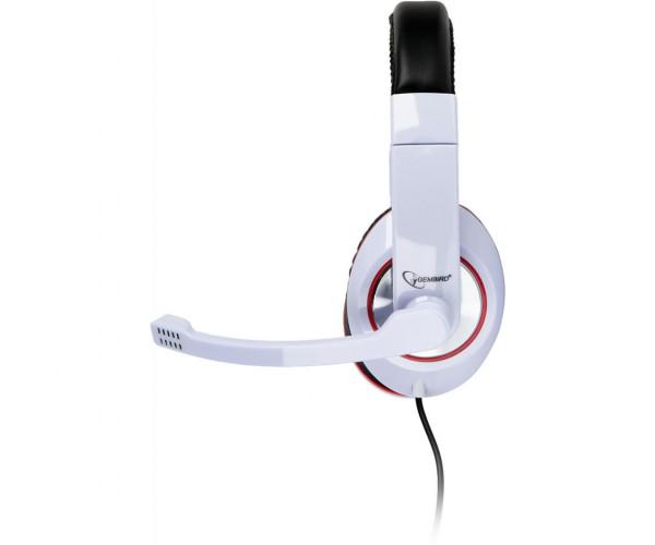 Наушники Gembird MHS-001 White (MHS-001-GW) - фото 2 Наушники Gembird MHS-001 White (MHS-001-GW) - фото 2