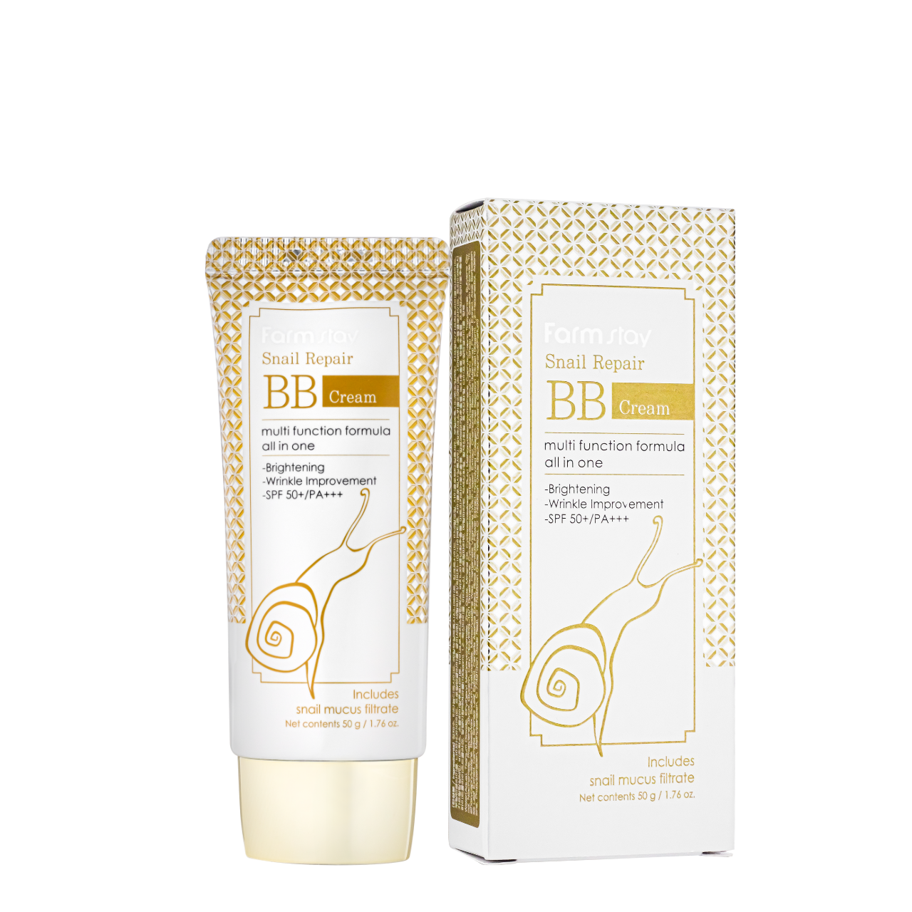 BB-крем тональный с муцином улитки Farmstay Snail Repair SPF 50