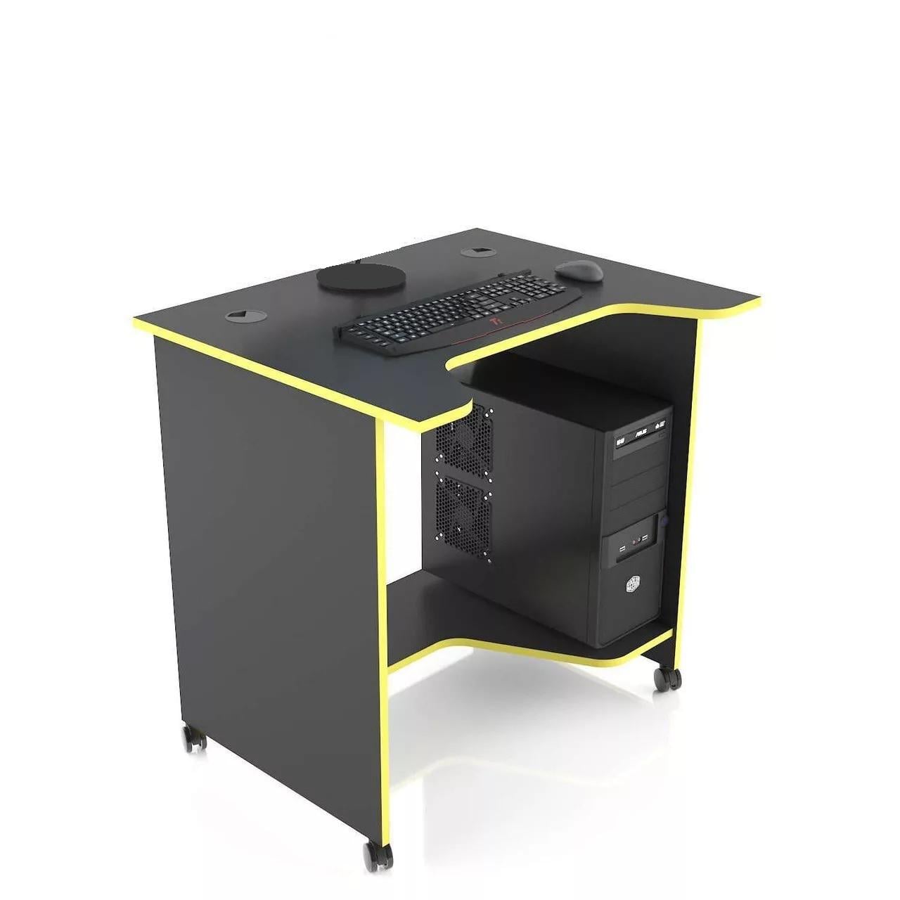 Компьютерный стол геймерский XGamer Mini XG10 100х65х75 см Черный/Желтый (CN-XG10MINIY)