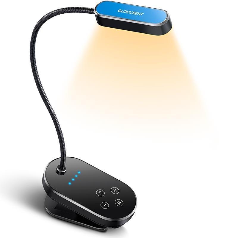 Настільна лампа Glocusent Mini clip-on Book light акумуляторна Black (020050)