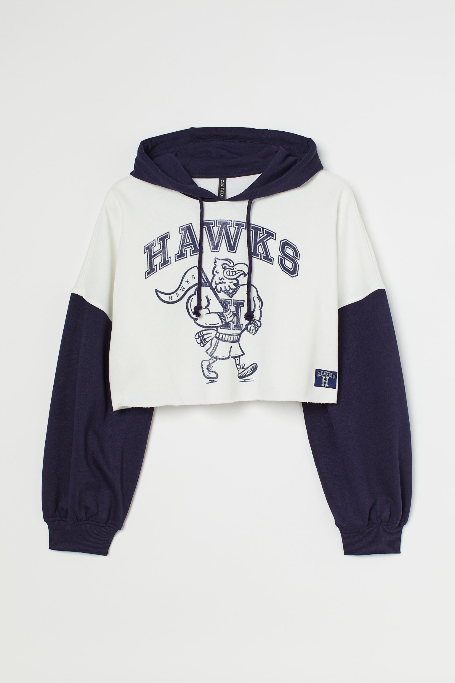 Худі H&M Принт XXL Біло-синій (S30071028033)
