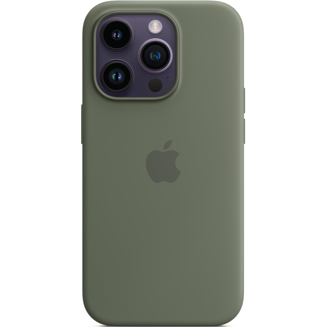 Чехол-накладка Silicone Case with MagSafe for iPhone 14 Pro, Olive