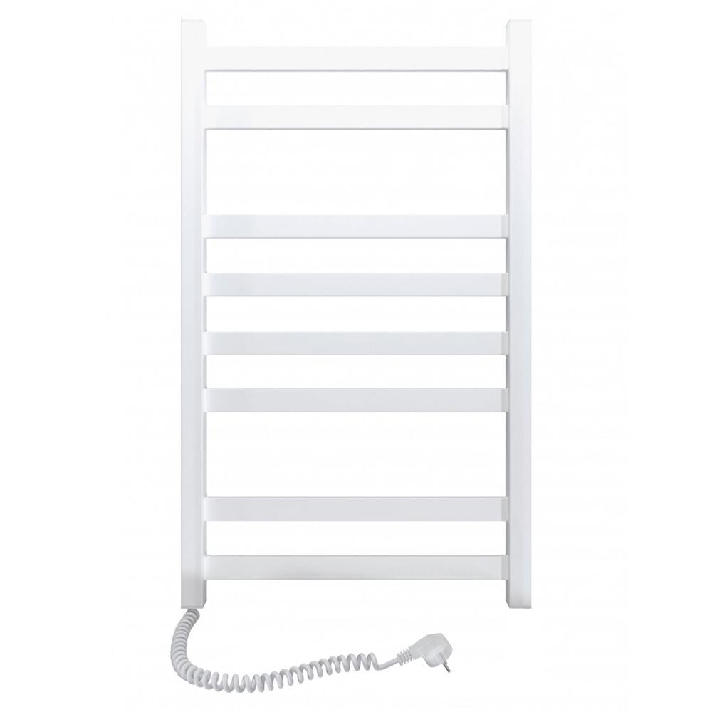 Полотенцесушитель электрический SANTAN Лестница Авангард левосторонняя 480х800 мм Белый (115927)