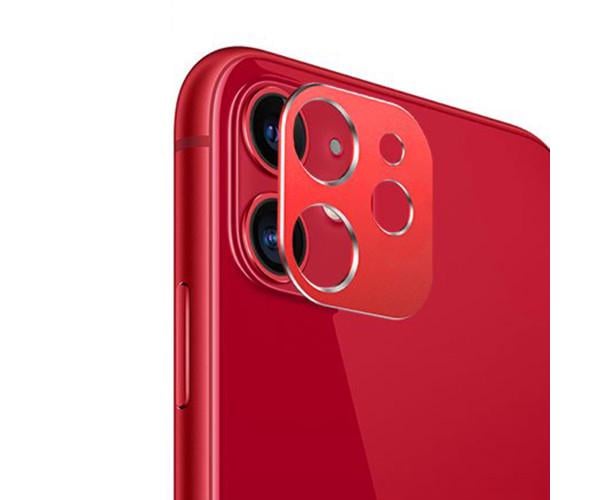 Защитная рамка со стеклом XO Tempered на заднюю камеру для Apple iPhone 11 Красный