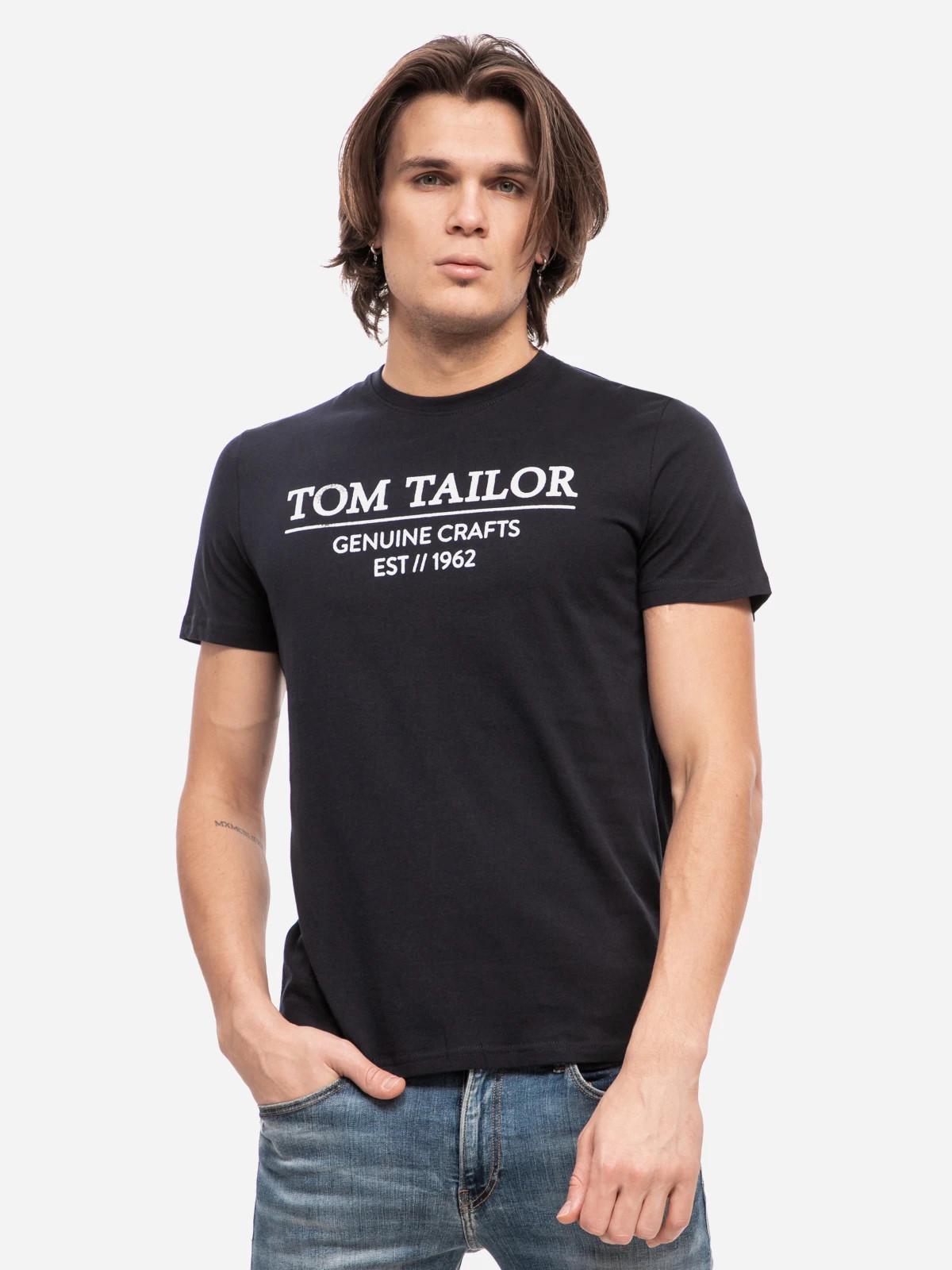 Футболка чоловіча Tom Tailor Темно-синій (1021229-10668)