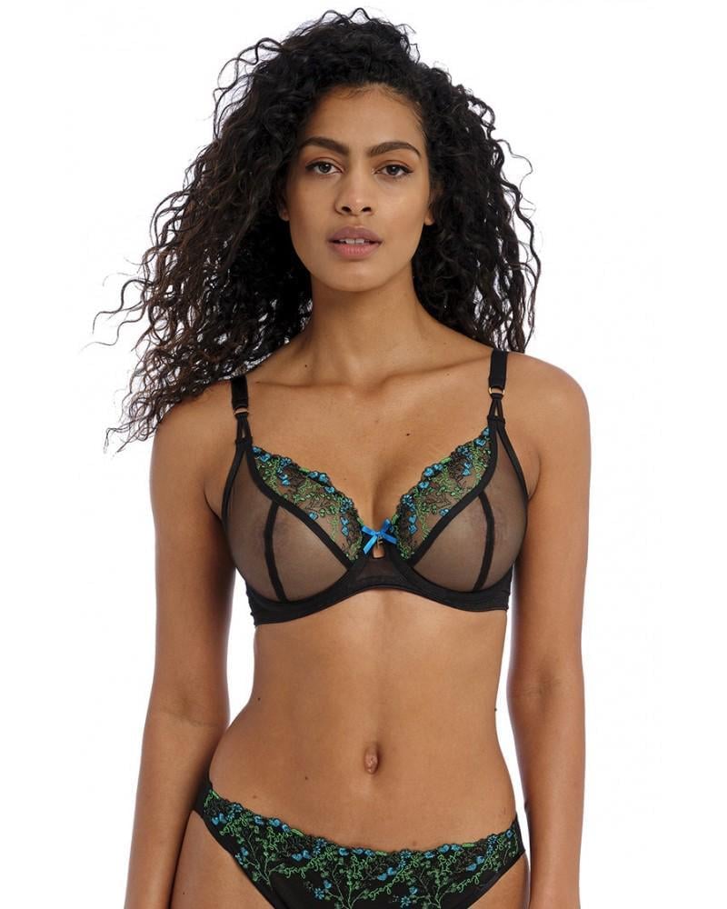 Бюстгалтер балконет FREYA Snow-off 401602 34F/75G Черный (16807)