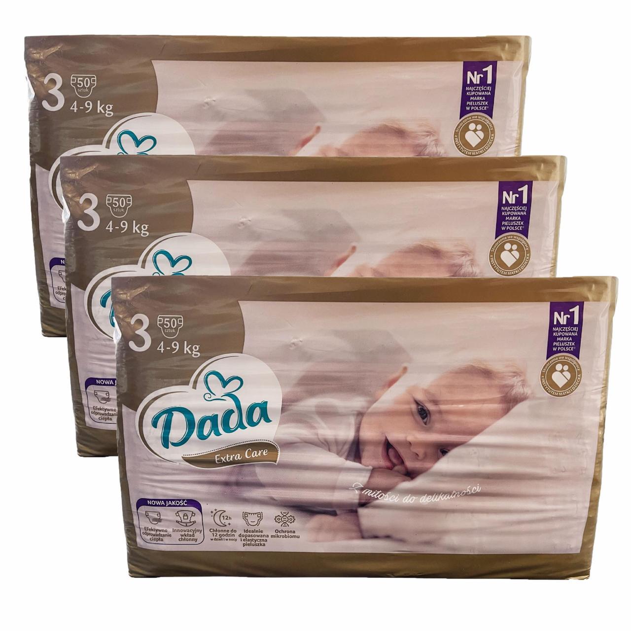 Підгузки дитячі Dada Extra Care 3 Midi 4-9 кг 150 шт. (2388079014)