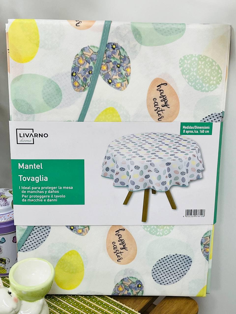 Скатертина великодня водовідштовхувальна Livarno Home кругла Ø 160 см - фото 3 Скатертина великодня водовідштовхувальна Livarno Home кругла Ø 160 см - фото 3