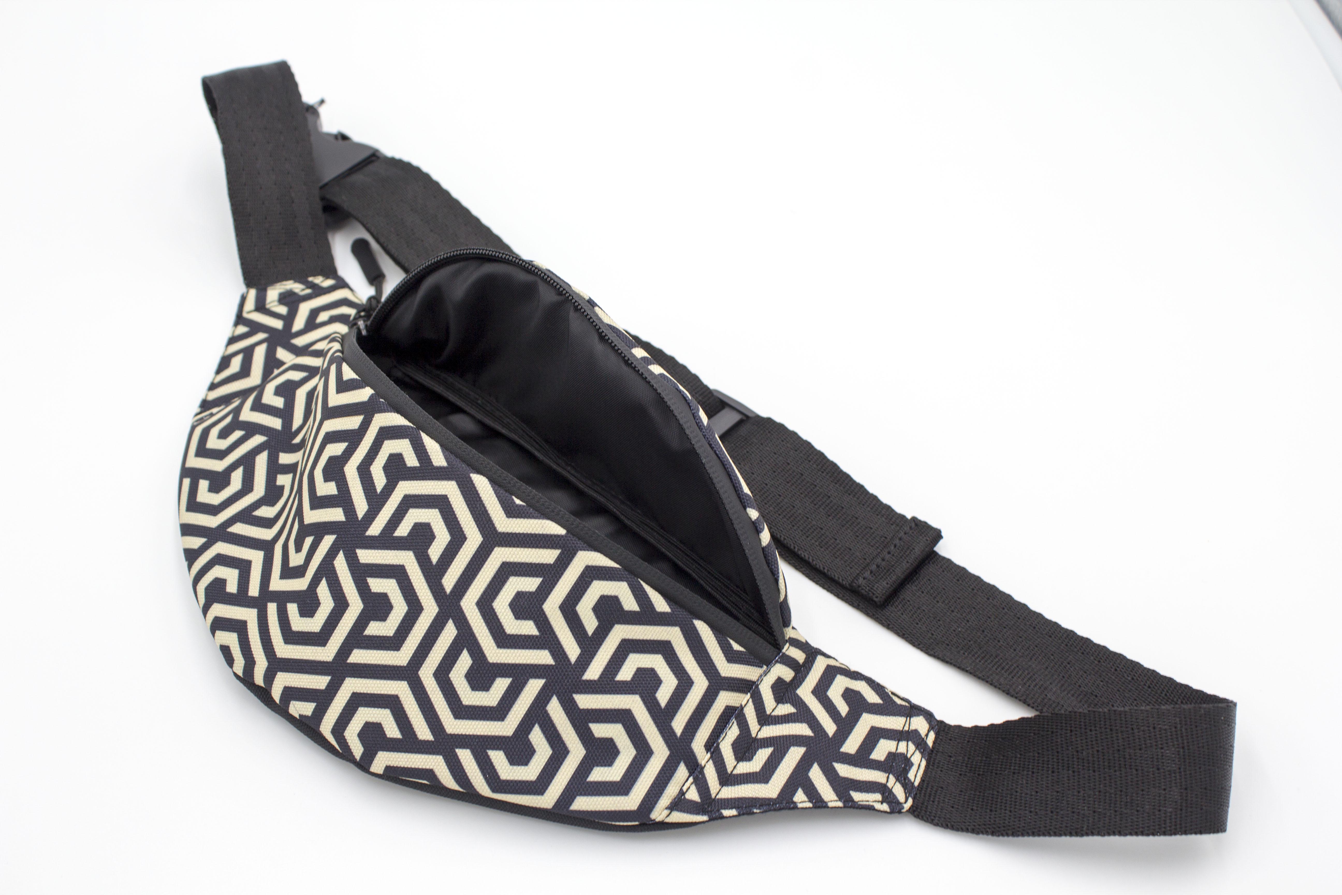 Сумка бананка Шестикутники (BG-002) - фото 2 Сумка бананка Шестикутники (BG-002) - фото 2