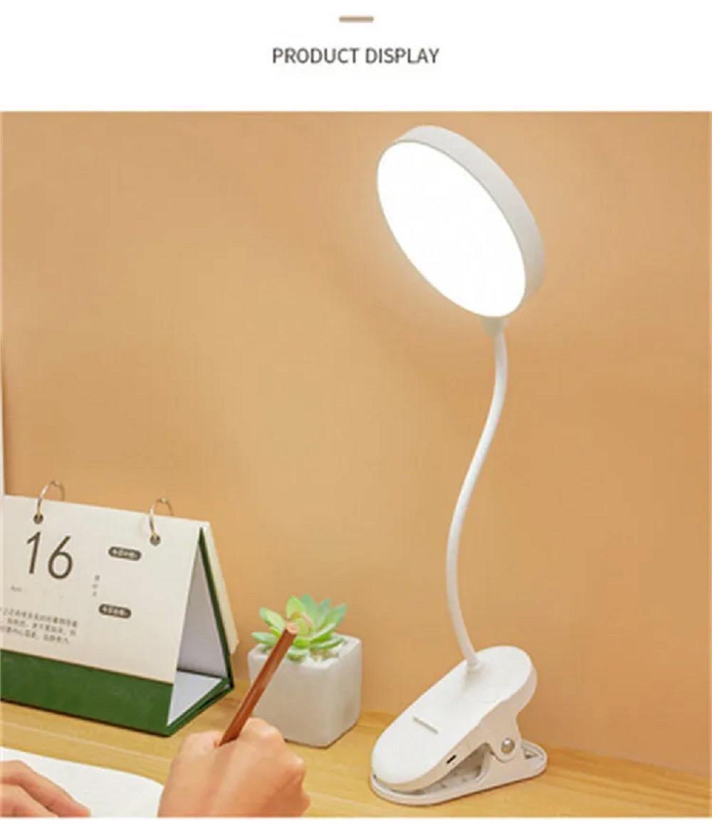 Лампа аккумуляторная LED на прищепке Li-ion 900 mAh с подставкой под смартфон USB Белый (1971851287) - фото 3 Лампа аккумуляторная LED на прищепке Li-ion 900 mAh с подставкой под смартфон USB Белый (1971851287) - фото 3