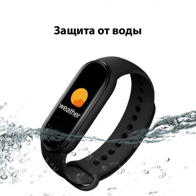 Фітнес-браслет FitPro Smart Band M6 Bluetooth 80 mAh Black (tf4610) - фото 8