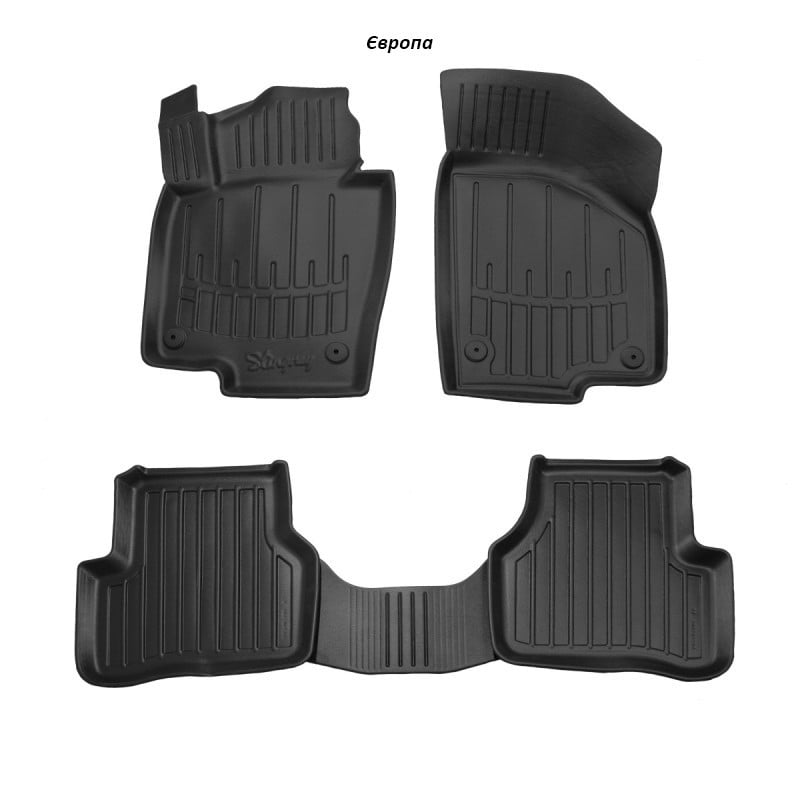 Автокилимки 3D Stingray Volkswagen Passat B7 2010-2015 5 шт. Чорний (1559414251)