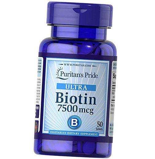 Біотин Biotin 7500 Puritan's Pride 50 таблеток (36367131)