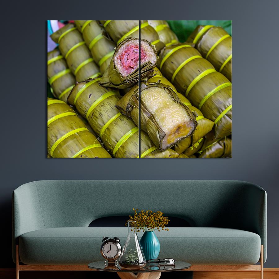 Настенний декор Новогоднее вьетнамское угощение Бань Тет 165x122 см (A315-2)