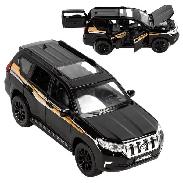 Коллекционная машинка Toyota Land Cruiser Prado моделька Черный (59341) Коллекционная машинка Toyota Land Cruiser Prado моделька Черный (59341)