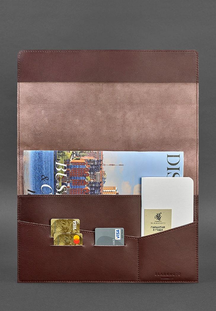 Папка шкіряна для документів на магнітахА4 Бордовий (A-026682) - фото 2 Папка шкіряна для документів на магнітахА4 Бордовий (A-026682) - фото 2