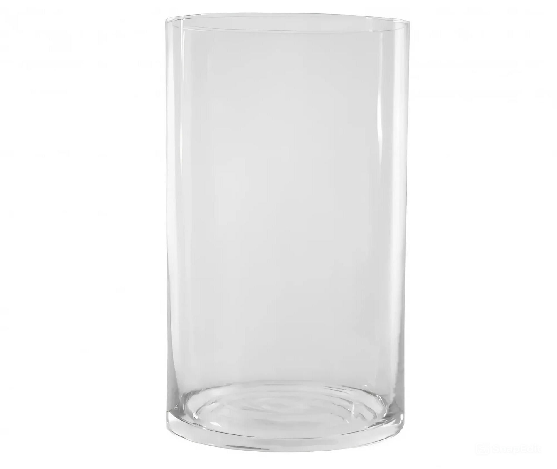 Ваза скляна циліндр H21 Прозорий (886P)