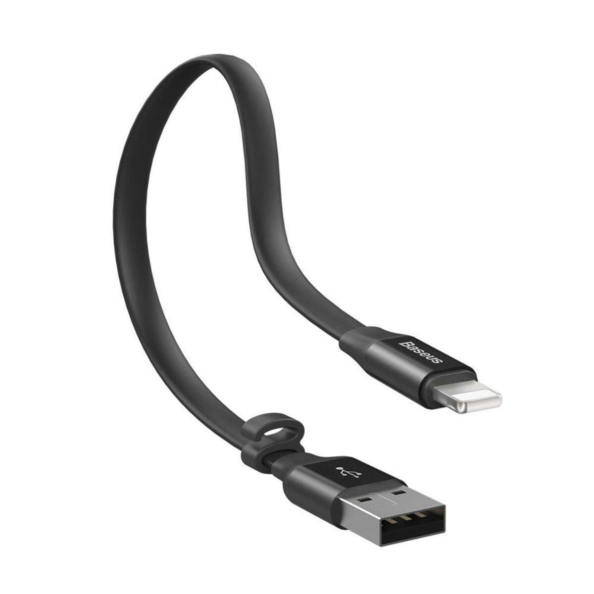 Кабель BASEUS Nimble Portable Cable For Apple 23 см Black - фото 4