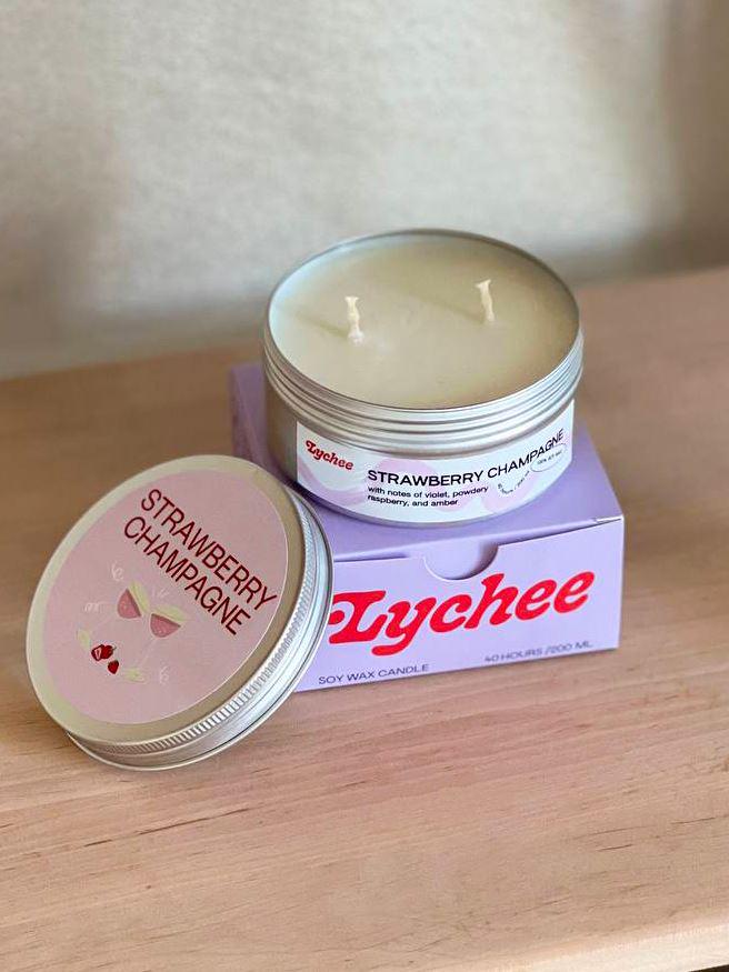 Свечка Lychee Strawberry Champagne - фото 3