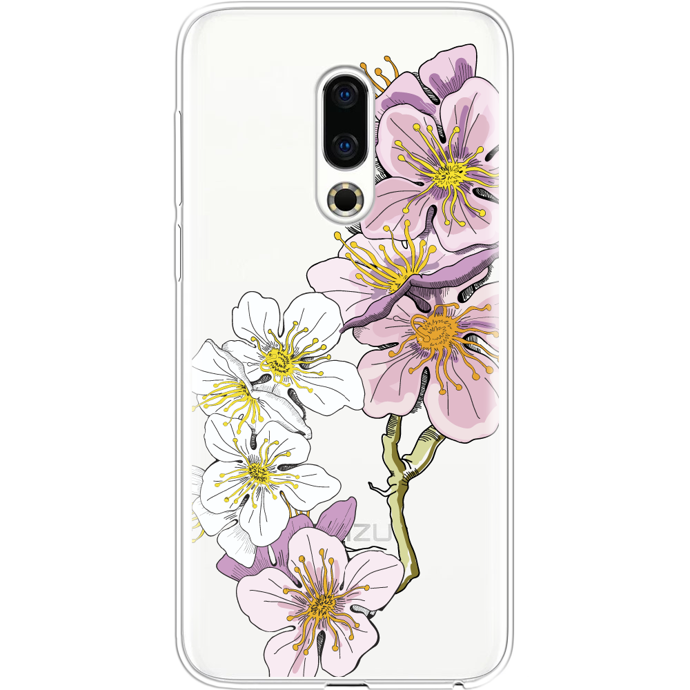 Чехол BoxFace Meizu 16 TH Cherry Blossom Прозрачный силикон (35817-cc4-35817)