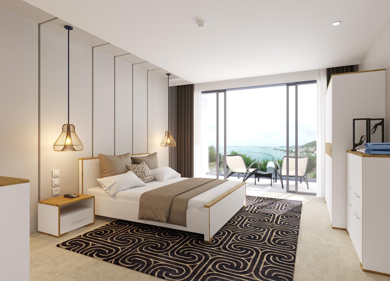 Гарнитур спальный Бука Gerbor Белый/Дуб Артизан (46-111-288)