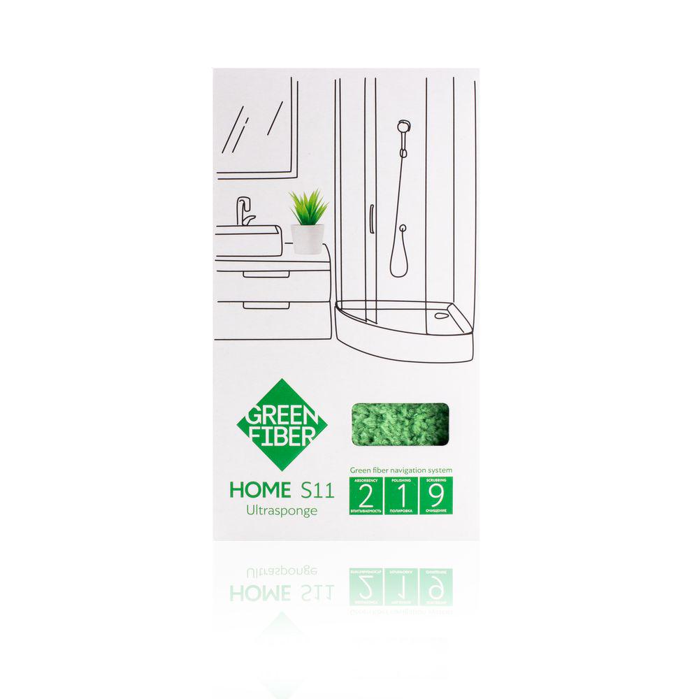 Спонж GreenWay Green Fiber Home S11 инволвер Green (08055) - фото 3 Спонж GreenWay Green Fiber Home S11 инволвер Green (08055) - фото 3