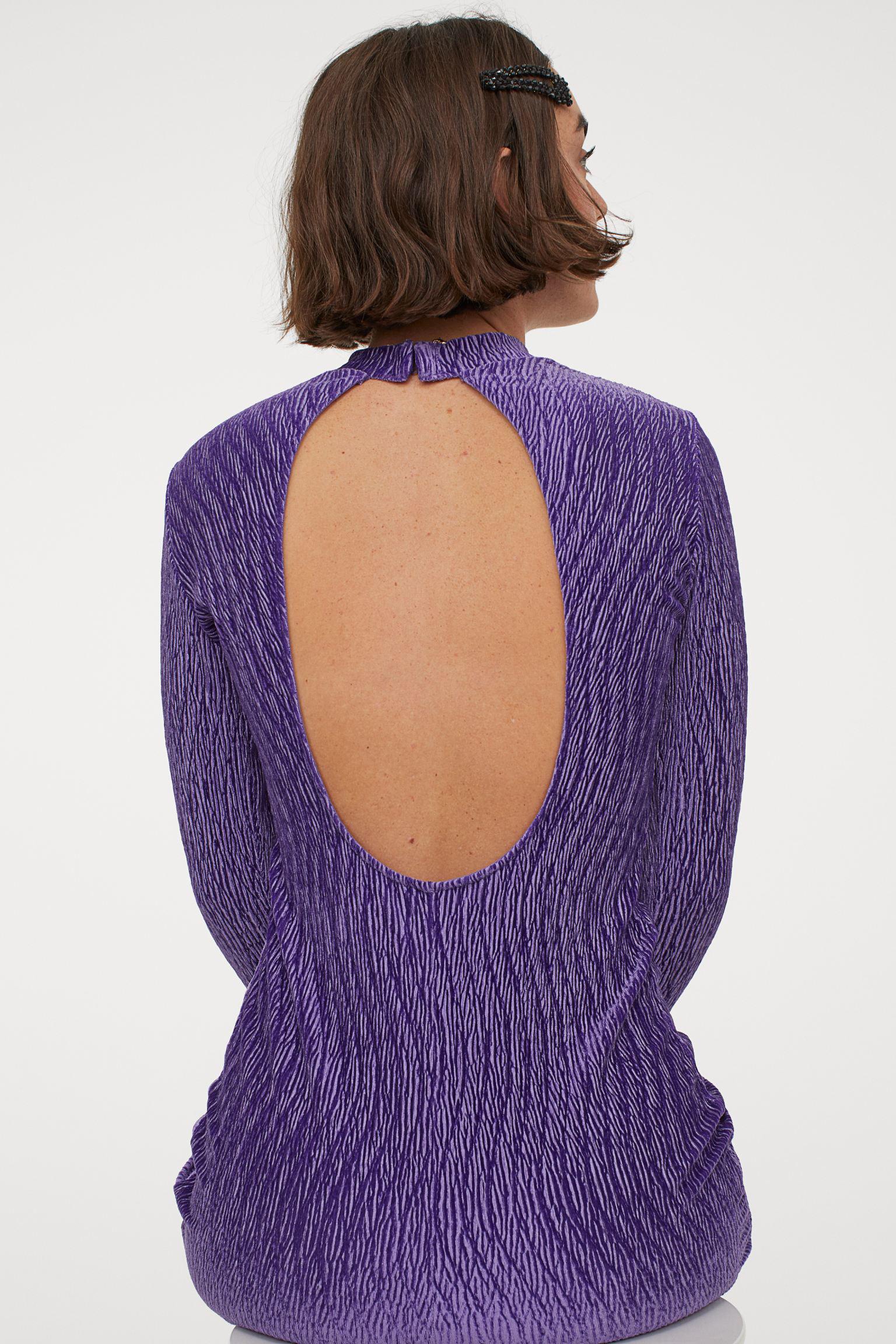 Платье H&M L Фиолетовый (9025092b24) - фото 3