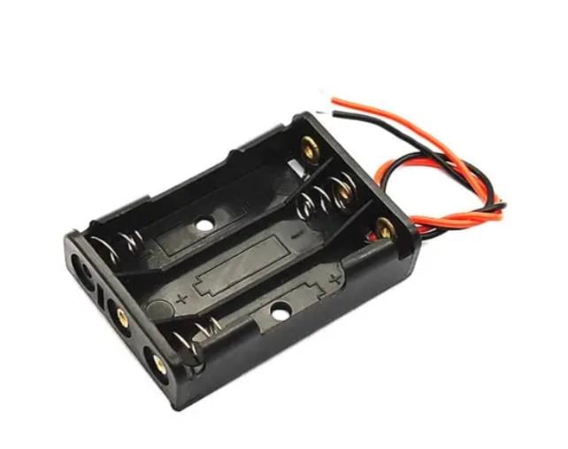 Бокс на три ААА батареї 4,5V для живлення Arduino Black (286035)