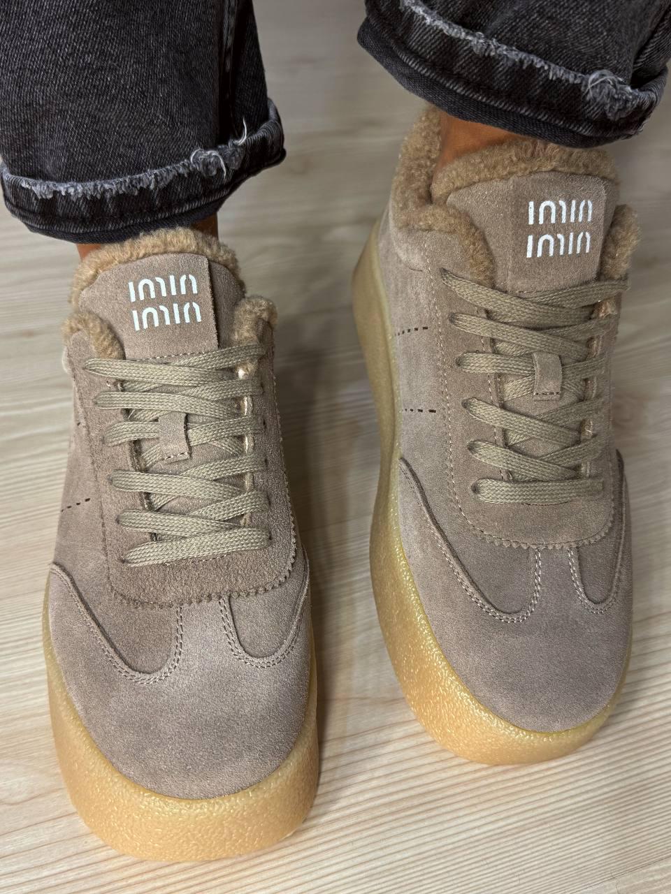 Кеди жіночі Hengji 633-5 утеплені замшеві на хутрі р. 38 Бежевий (5388) - фото 7 Кеди жіночі Hengji 633-5 утеплені замшеві на хутрі р. 38 Бежевий (5388) - фото 7