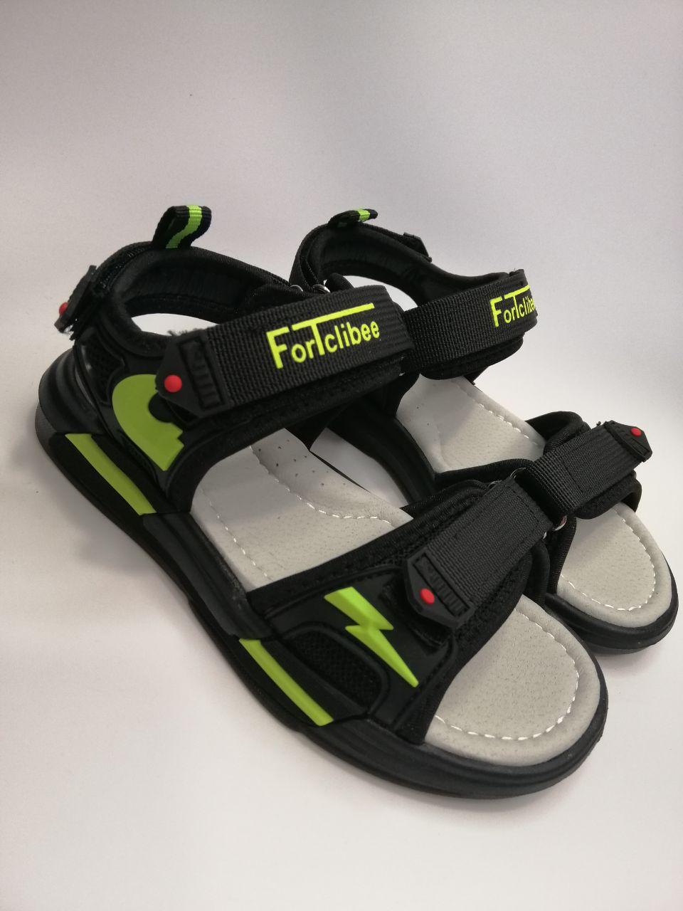 Босоножки для хлопчика Clibee р. 37 23,2 см Черный (279 bl-green)