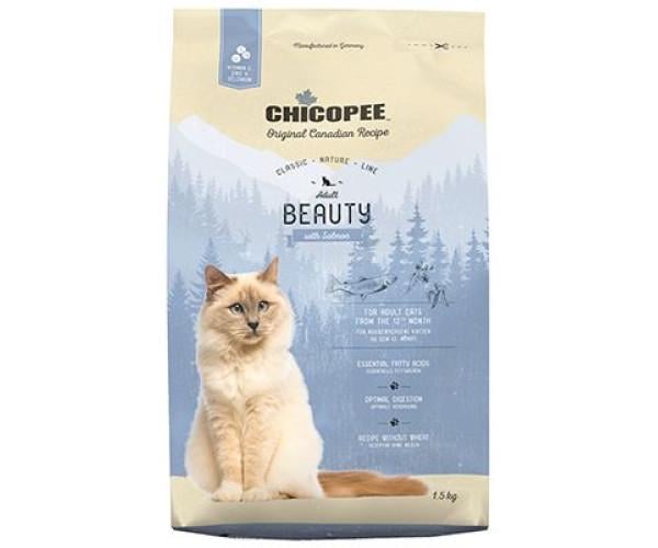 Корм сухий для котів Chicopee Classic Nature Line Cat Beauty Salmon 1,5 кг