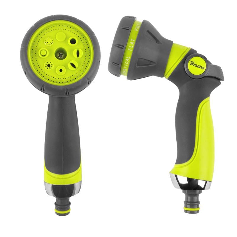 Пістолет-розпилювач 8-функціональний ERGONOMIC Lime line (LE-5114)