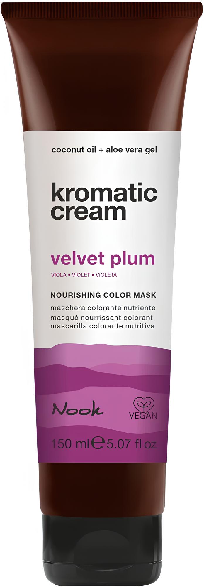 Питательная тонирующая маска Nook Cosmetics KROMATIC CREAM Nourishing Color Mask 150 мл Velvet Plum