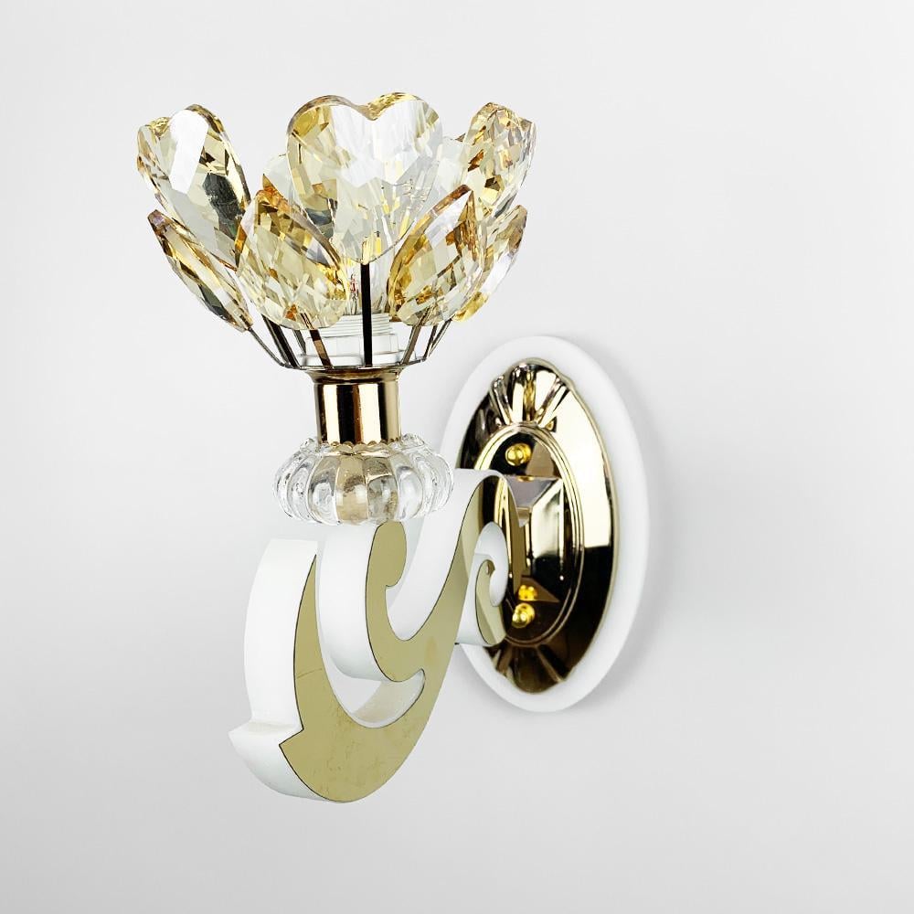 Бра Line.F 86529/1 GD с хрустальным цветком Золотой (2955_6114)