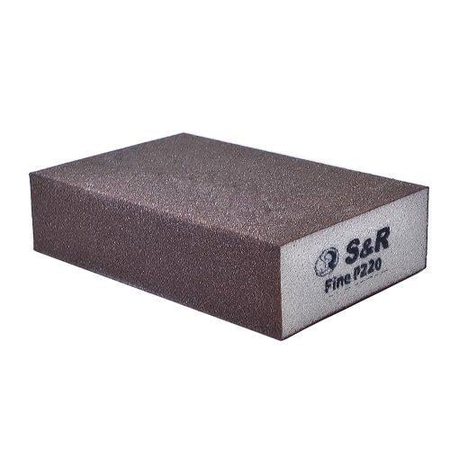 Губка шлифовальная S&R 100х70х25 мм зерно 220 (233220001)