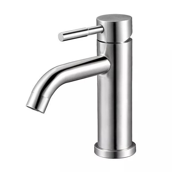 Смеситель для умывальника Wezer EKO1C-01 нержавеющая сталь