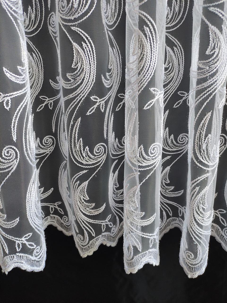 Занавески кухонные фатиновые с вышивкой 325х140 см (фкб-140заг) - фото 2 Занавески кухонные фатиновые с вышивкой 325х140 см (фкб-140заг) - фото 2