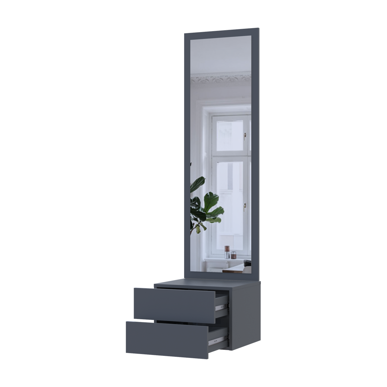 Прихожая Doros Сола 45х40х168,6 см Графитовая/Серая (26355613)