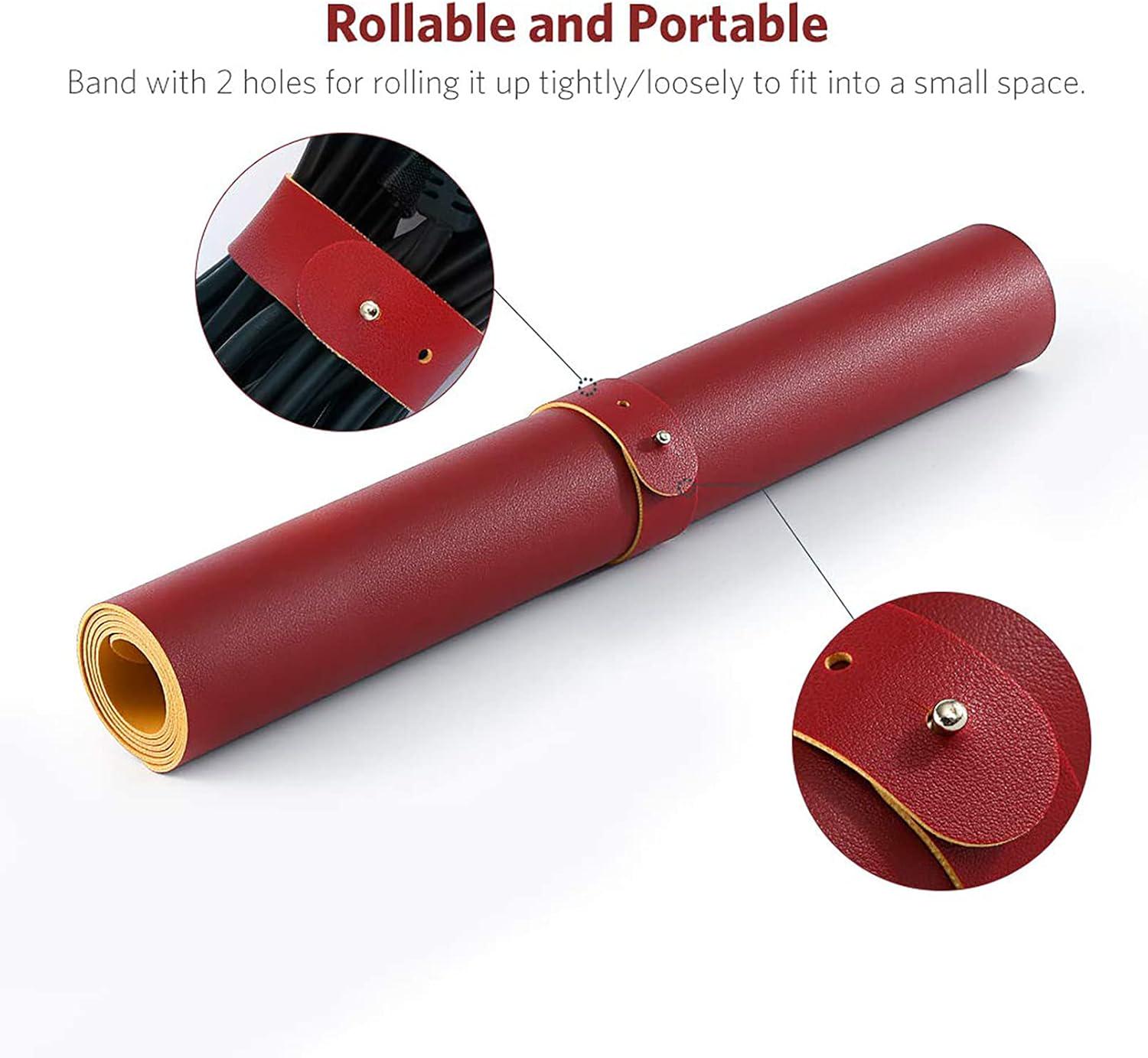 Ігрова поверхня Desk Mat Ultra Slim 900x400x1,8 мм Burgundy/Orange - фото 7 Ігрова поверхня Desk Mat Ultra Slim 900x400x1,8 мм Burgundy/Orange - фото 7