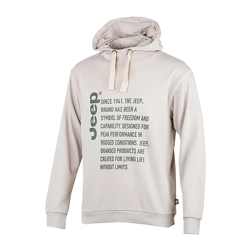 Худі чоловіче JEEP HOODED SWEATSHIRT Since 1941 2XL Сірий (O102569-J868 2XL) - фото 1