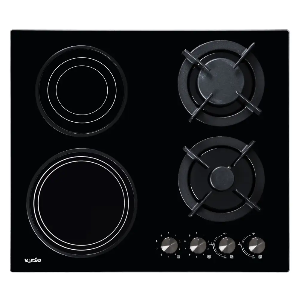 Варильна поверхня Ventolux HG622 B7G CS BK (16118) Варильна поверхня Ventolux HG622 B7G CS BK (16118)