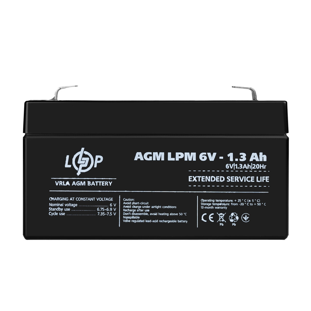 Аккумулятор AGM LPM 6V-1.3 Ah (28152494)