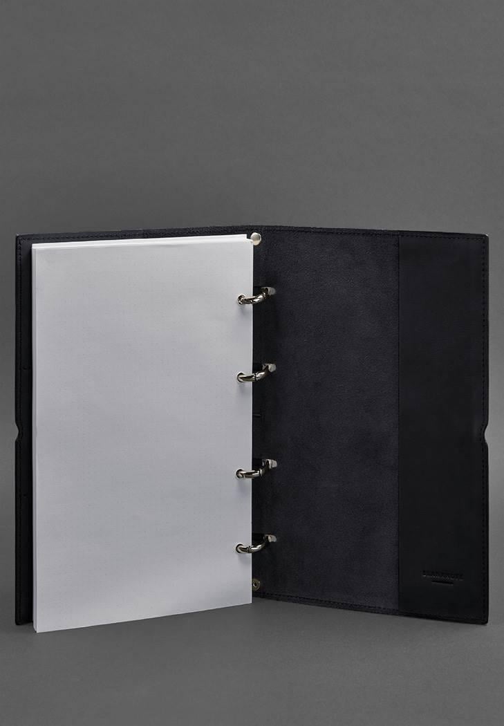 Блокнот кожаный А4 на кольцах Софт-бук 9.0 в мягкой обложке Краст Синий (A-027501) - фото 7 Блокнот кожаный А4 на кольцах Софт-бук 9.0 в мягкой обложке Краст Синий (A-027501) - фото 7