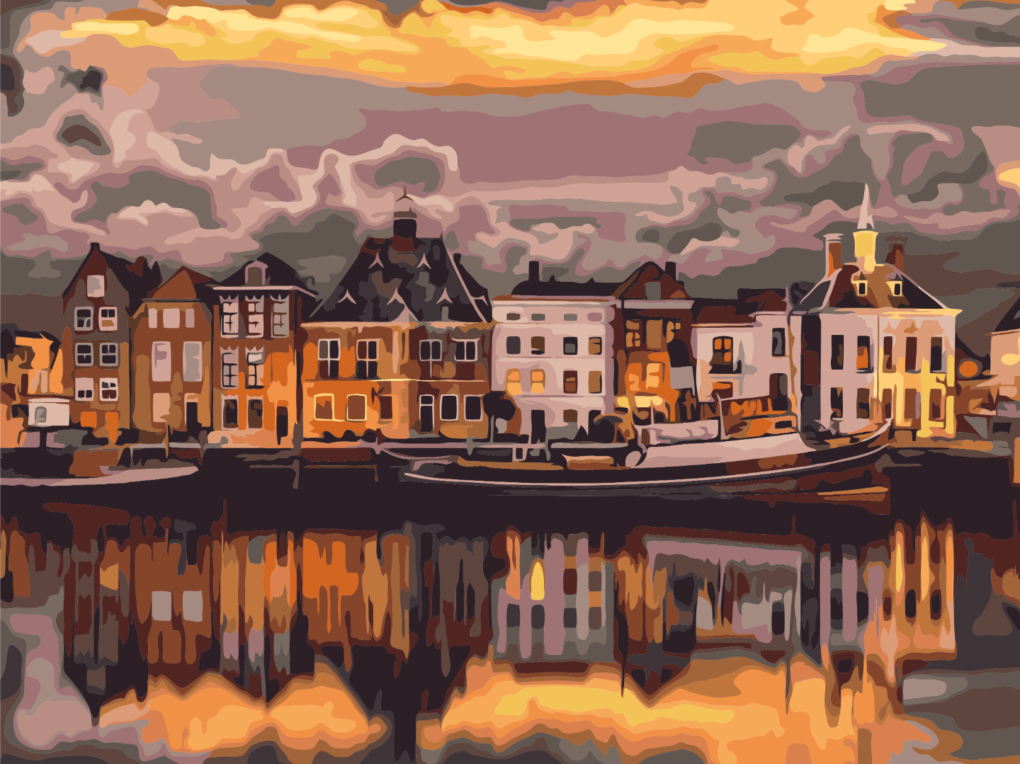 Картина по номерам Brushme Вечер в Стокгольме 30x40 см (RBS24413) Картина по номерам Brushme Вечер в Стокгольме 30x40 см (RBS24413)