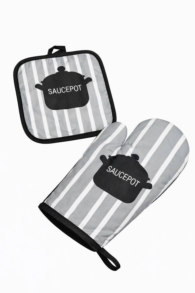 Прихватка и варежка Stenson R89141 Темно-Серый (31775889)